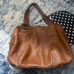 Michael Kors Tan Leather Shoulder Bag